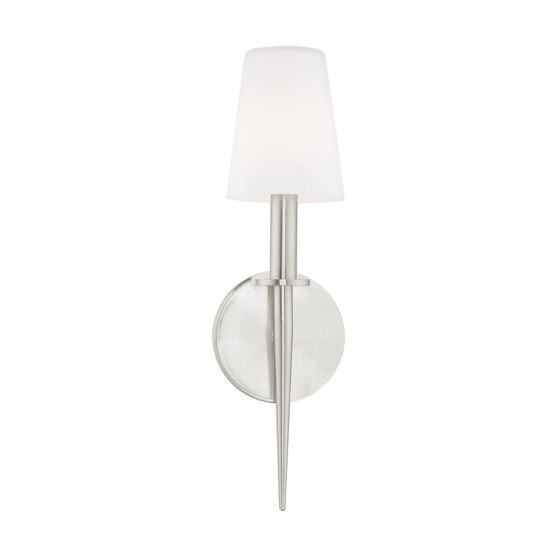 Livex Lighting 41692-91 One Light Wall Sconce, Brushed Nickel