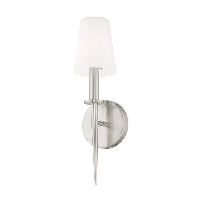 Livex Lighting 41692-91 One Light Wall Sconce, Brushed Nickel