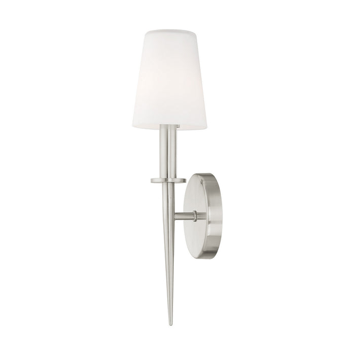 Livex Lighting 41692-91 One Light Wall Sconce, Brushed Nickel