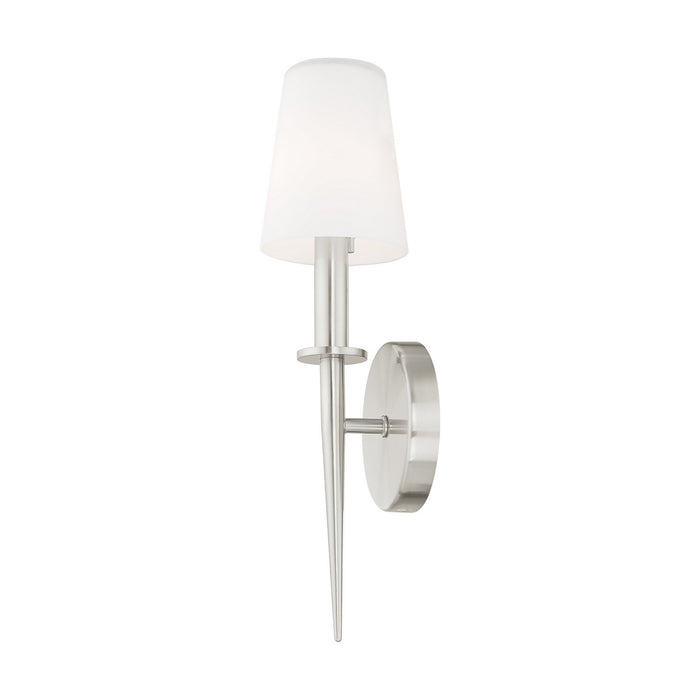 Livex Lighting 41692-91 One Light Wall Sconce, Brushed Nickel