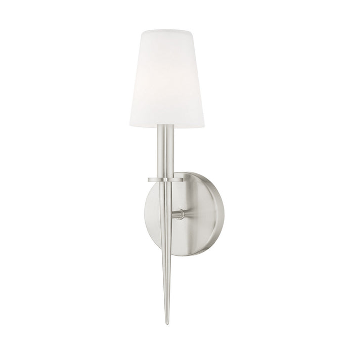 Livex Lighting 41692-91 One Light Wall Sconce, Brushed Nickel