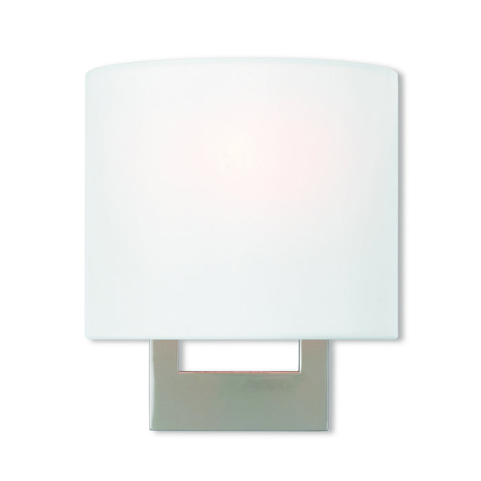 Livex Lighting 42400-91 One Light Wall Sconce, Brushed Nickel