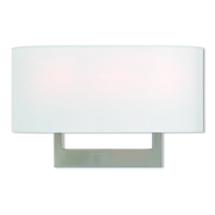 Livex Lighting 42402-91 Three Light Wall Sconce, Brushed Nickel
