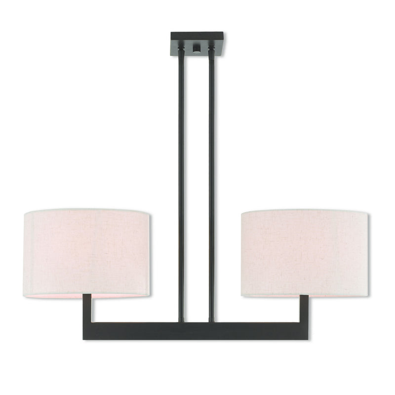 Livex Lighting 42425-07 Two Light Linear Chandelier, Bronze