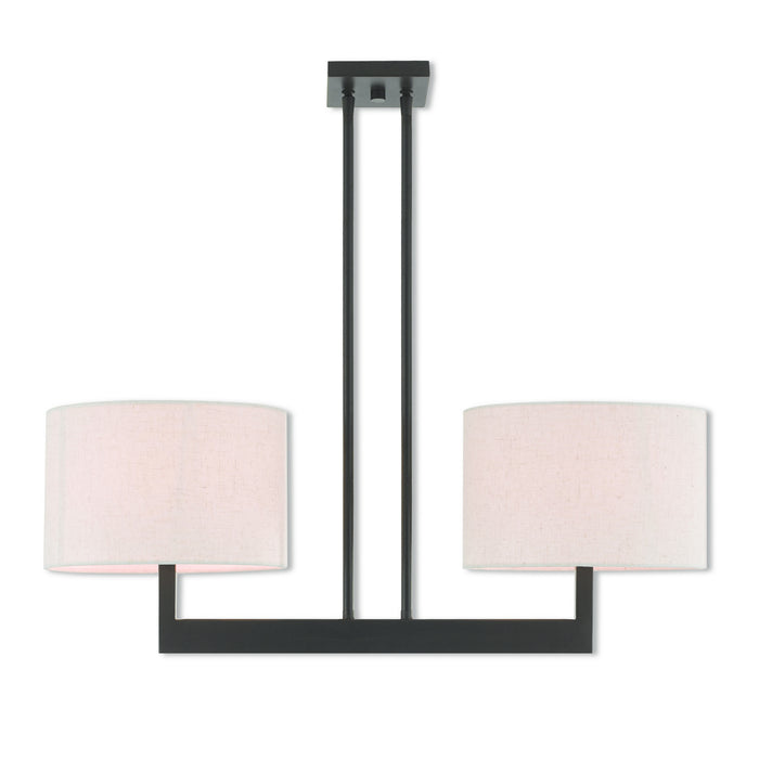 Livex Lighting 42425-07 Two Light Linear Chandelier, Bronze