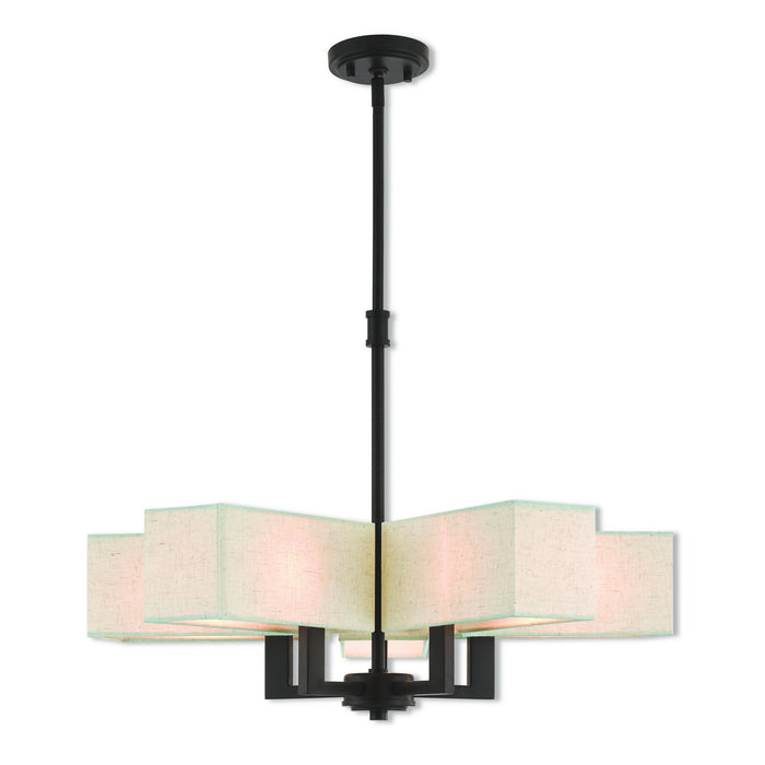 Livex Lighting 42665-07 Five Light Chandelier, Bronze