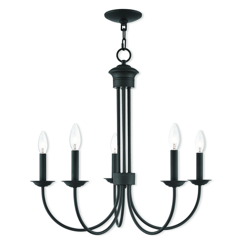 Livex Lighting 42685-07 Five Light Chandelier, Bronze