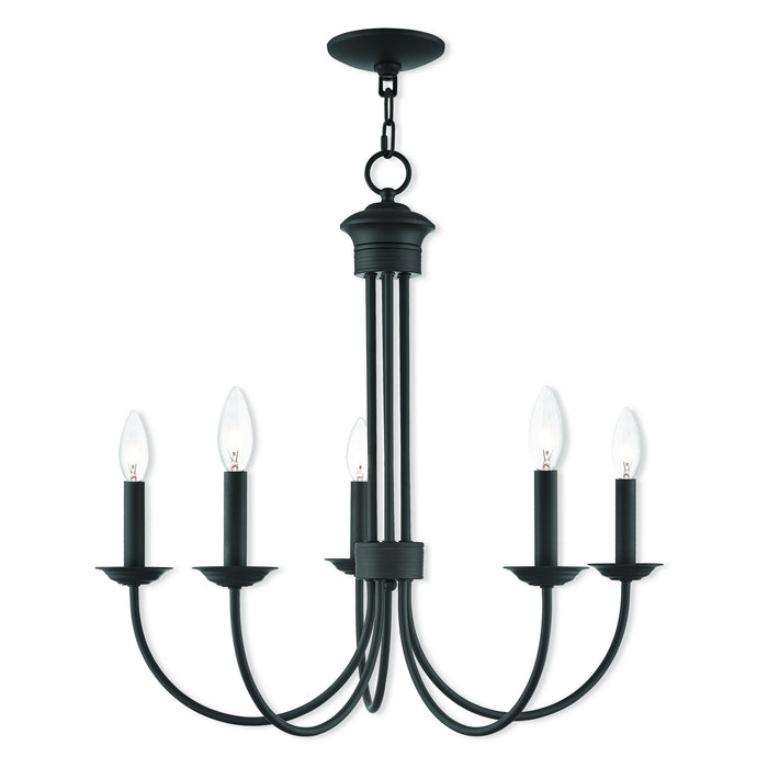 Livex Lighting 42685-07 Five Light Chandelier, Bronze