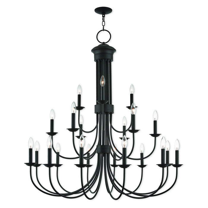 Livex Lighting 42688-07 21 Light Foyer Chandelier, Bronze