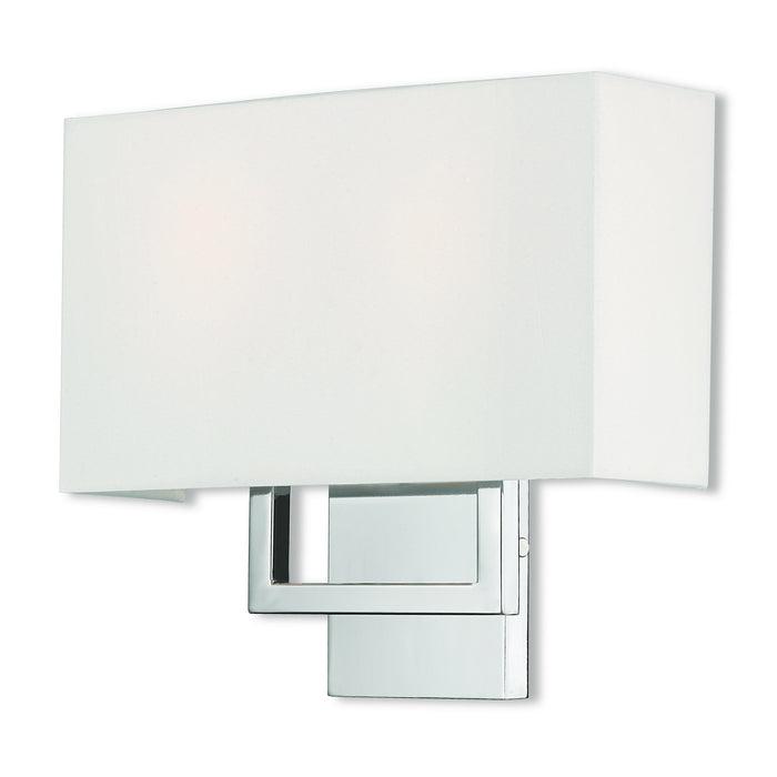 Livex Lighting 50990-05 Two Light Wall Sconce, Polished Chrome