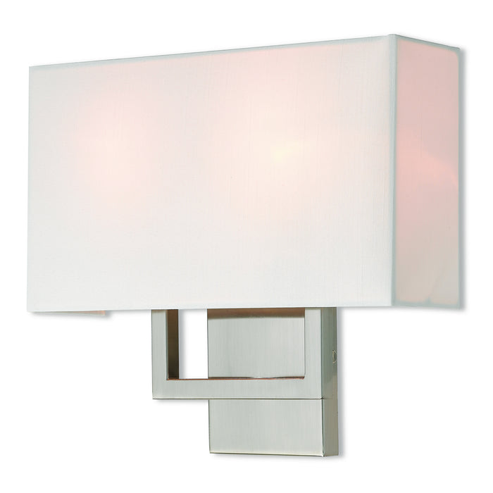 Livex Lighting 50990-91 Two Light Wall Sconce, Brushed Nickel