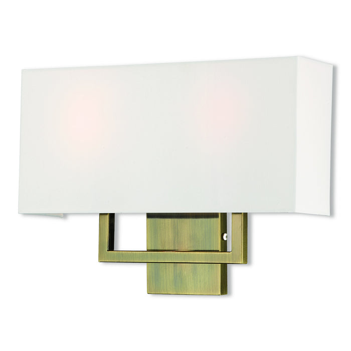 Livex Lighting 50991-01 Two Light Wall Sconce, Antique Brass