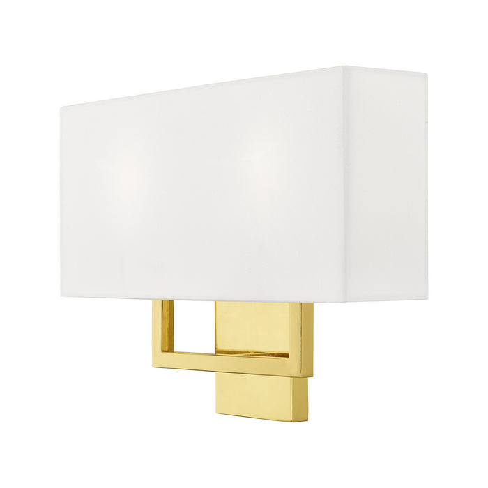 Livex Lighting 50991-02 Two Light Wall Sconce, Polished Brass