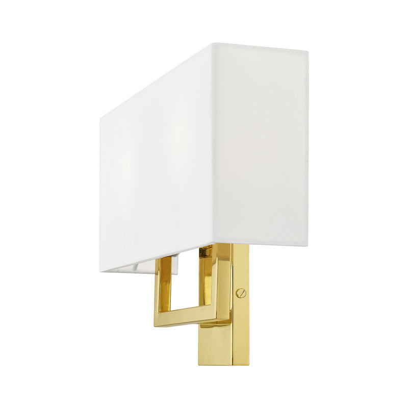 Livex Lighting 50991-02 Two Light Wall Sconce, Polished Brass