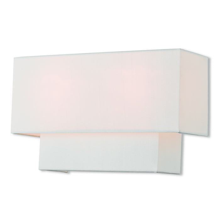 Livex Lighting 51046-91 Two Light Wall Sconce, Brushed Nickel