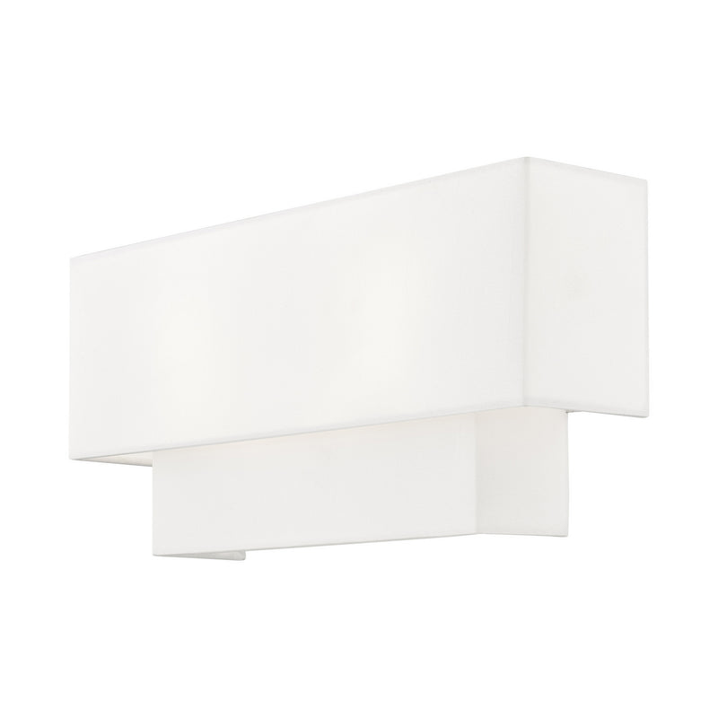 Livex Lighting 51047-91 Two Light Wall Sconce, Brushed Nickel