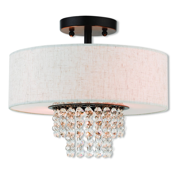 Livex Lighting 51095-92 Two Light Ceiling Mount, English Bronze
