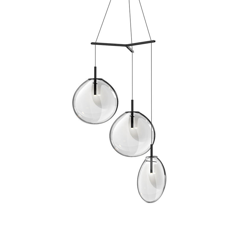 Sonneman 2995.25C-LRG LED Pendant, Satin Black