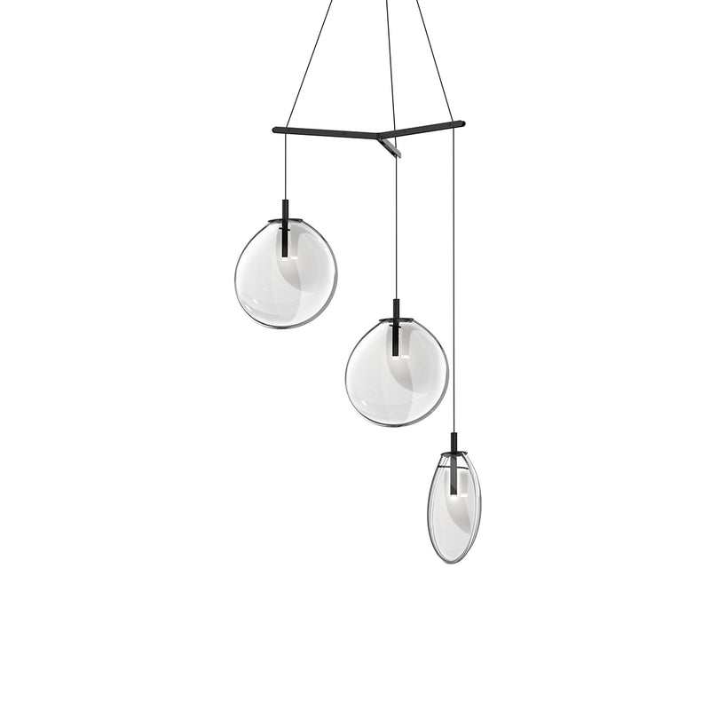 Sonneman 2995.25C-MED LED Pendant, Satin Black