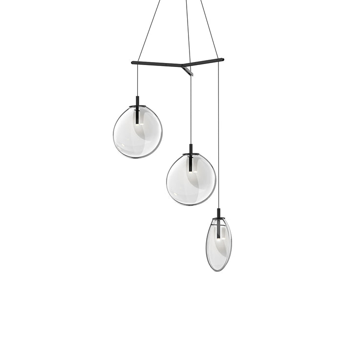 Sonneman 2995.25C-MED LED Pendant, Satin Black