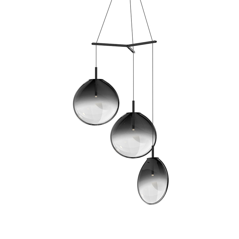 Sonneman 2995.25K-LRG LED Pendant, Satin Black