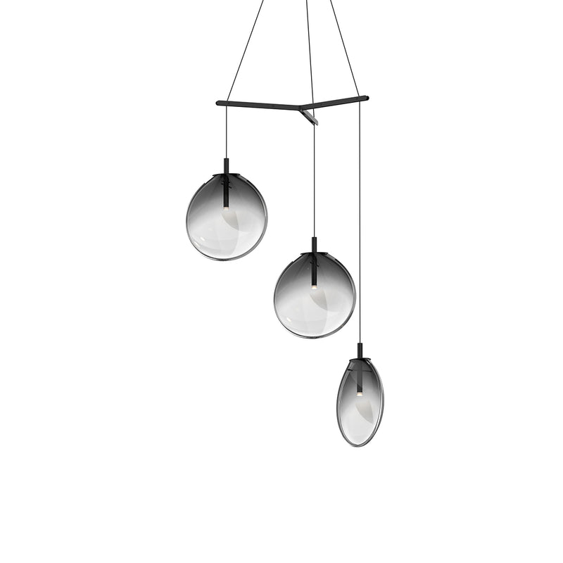 Sonneman 2995.25K-MED LED Pendant, Satin Black