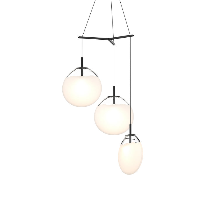 Sonneman 2995.25W-LRG LED Pendant, Satin Black