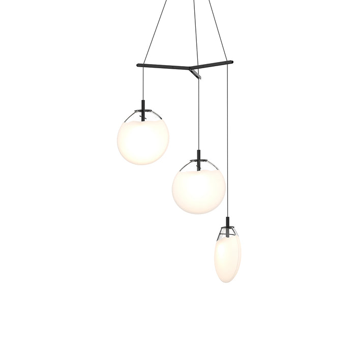 Sonneman 2995.25W-MED LED Pendant, Satin Black