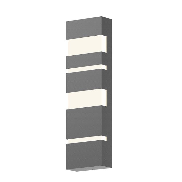 Sonneman 7287.74-WL LED Wall Sconce, Textured Gray