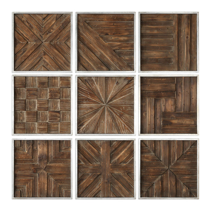 Uttermost 04115 Wall Art, Silver Leaf