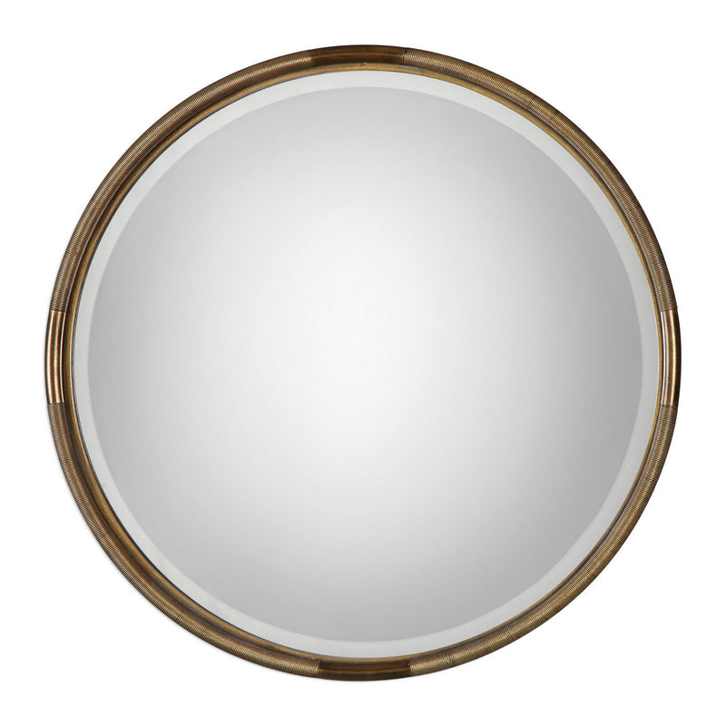 Uttermost 09244 Mirror, Antiqued Gold Leaf