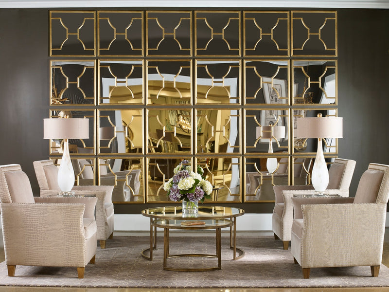 Uttermost 09268 Mirror, Set Of 2, Antiqued Gold Leaf