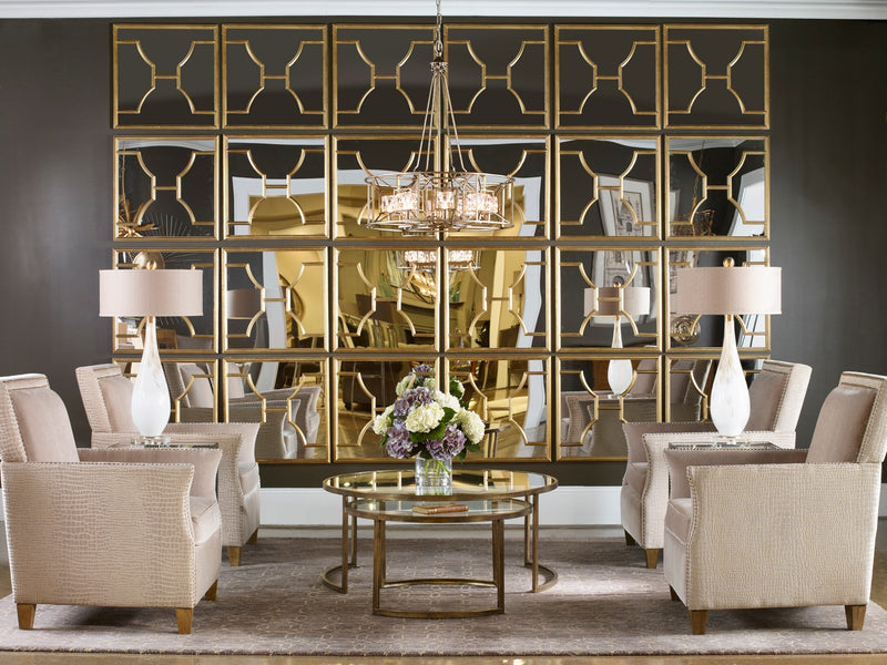 Uttermost 09268 Mirror, Set Of 2, Antiqued Gold Leaf