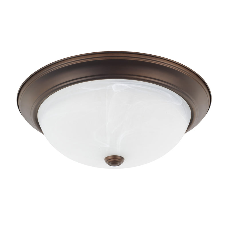 Capital Lighting 219031BZ Three Light Flush Mount, Bronze