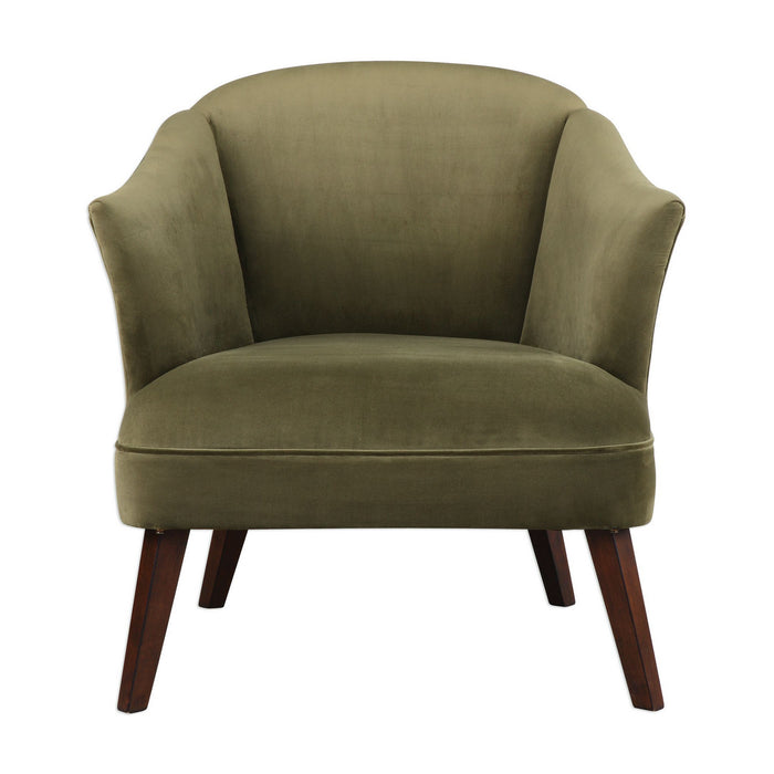 Uttermost 23321 Accent Chair, Olive Toned