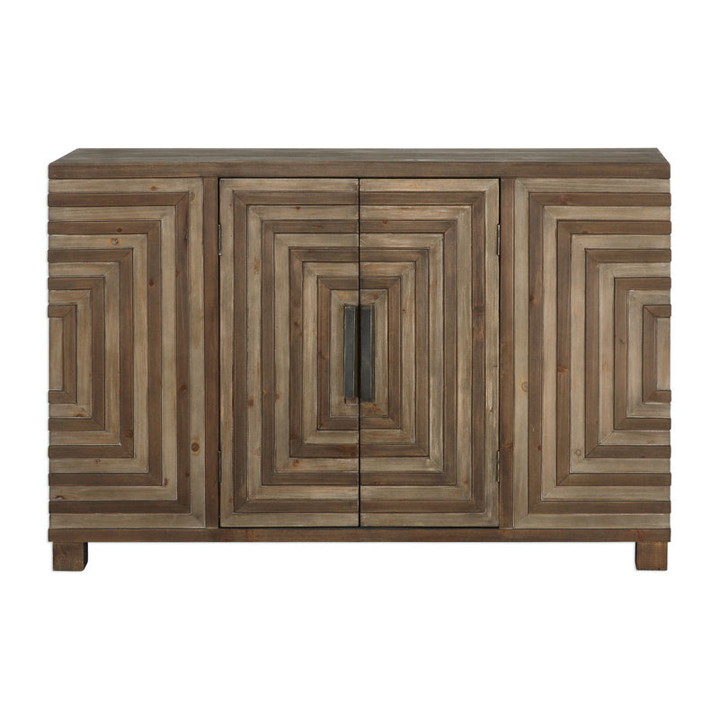 Uttermost 24773 Console Cabinet, Rustic Two Toned
