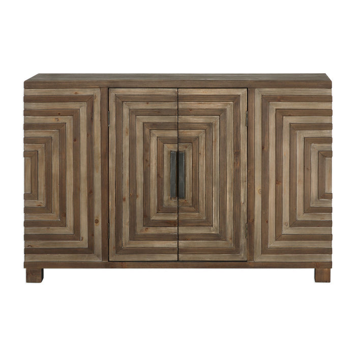 Uttermost 24773 Console Cabinet, Rustic Two Toned