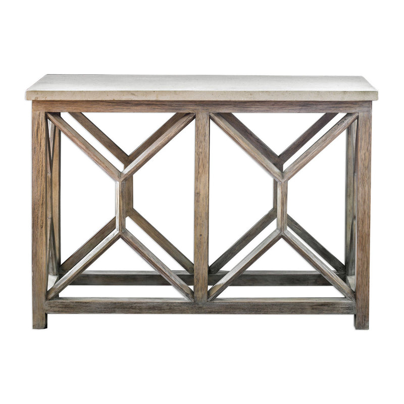 Uttermost 25811 Console Table, Natural Ivory