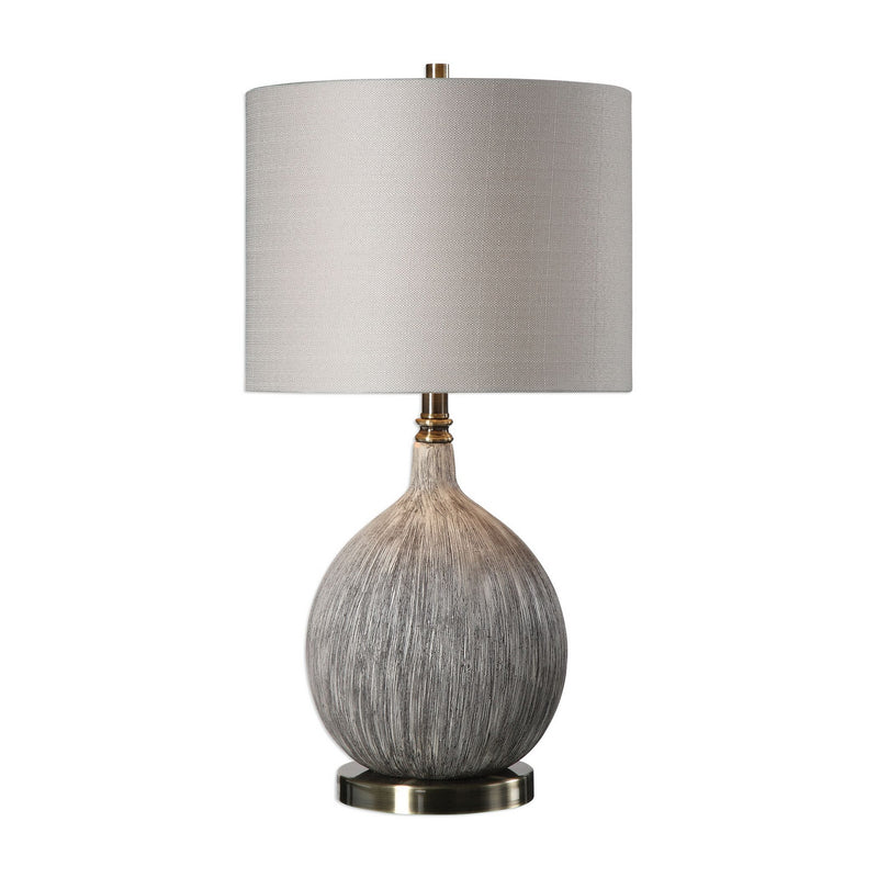 Uttermost 27715-1 One Light Table Lamp, Burnished Brass