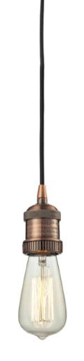 Innovations 199-AC One Light Cord Set, Antique Copper
