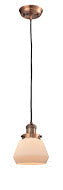 Innovations 201C-AC-G171 One Light Mini Pendant, Antique Copper