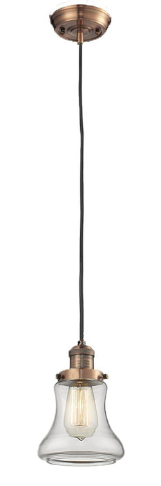 Innovations 201C-AC-G192 One Light Mini Pendant, Antique Copper