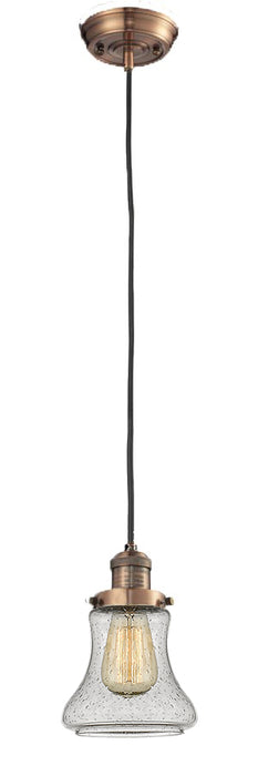 Innovations 201C-AC-G194 One Light Mini Pendant, Antique Copper
