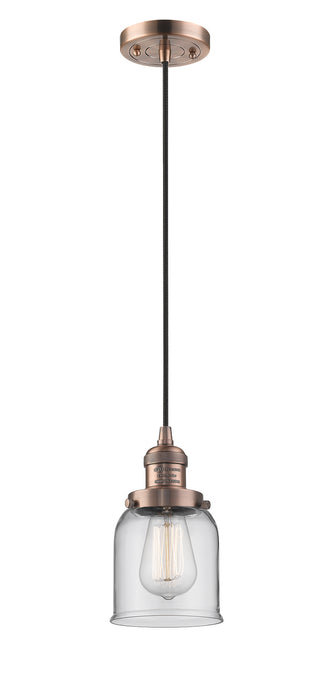 Innovations 201C-AC-G52 One Light Mini Pendant, Antique Copper