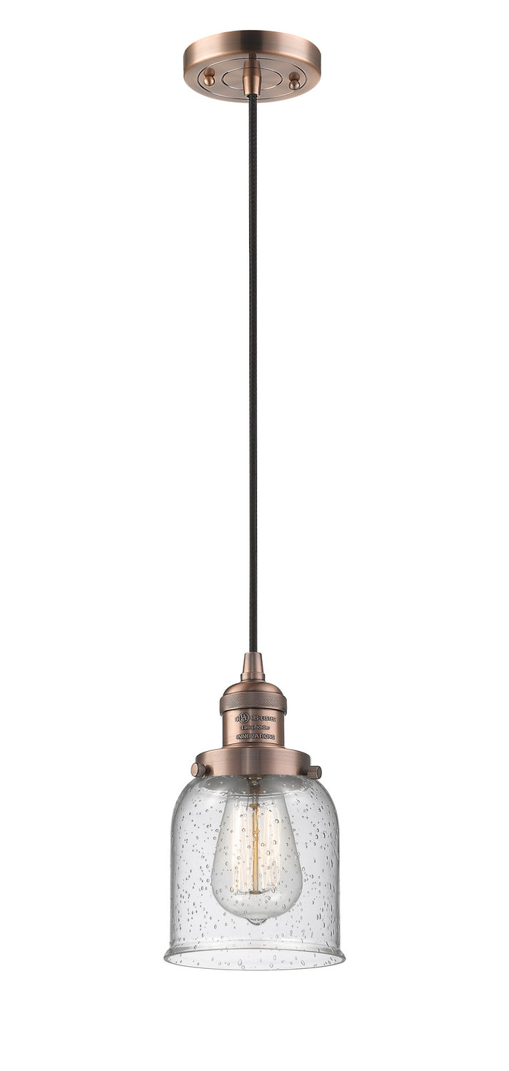 Innovations 201C-AC-G54 One Light Mini Pendant, Antique Copper