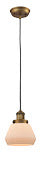 Innovations 201C-BB-G171 One Light Mini Pendant, Brushed Brass