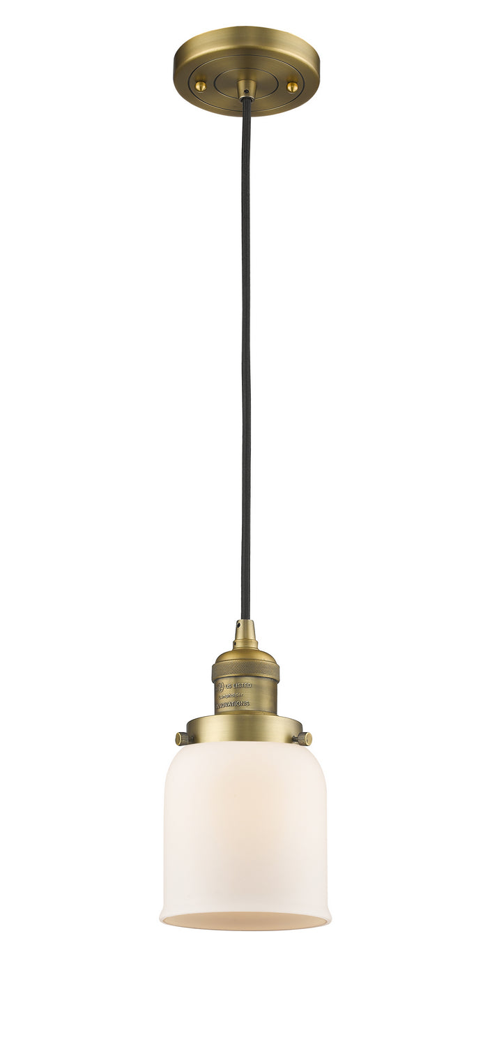 Innovations 201C-BB-G51 One Light Mini Pendant, Brushed Brass