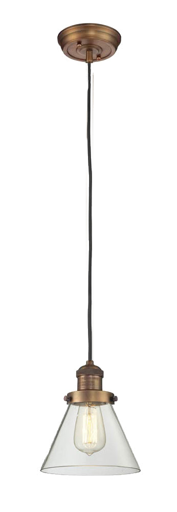 Innovations 201C-BB-G62 One Light Mini Pendant, Brushed Brass