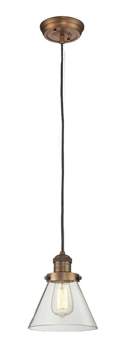 Innovations 201C-BB-G62 One Light Mini Pendant, Brushed Brass