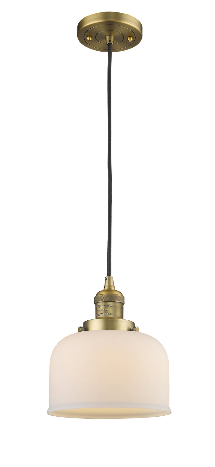 Innovations 201C-BB-G71 One Light Mini Pendant, Brushed Brass